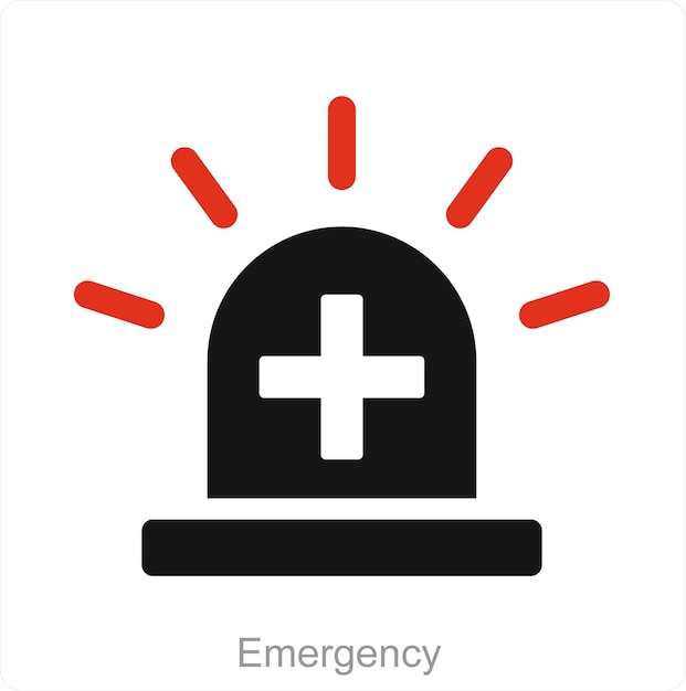 Vector concepto de icono de emergencia y alerta