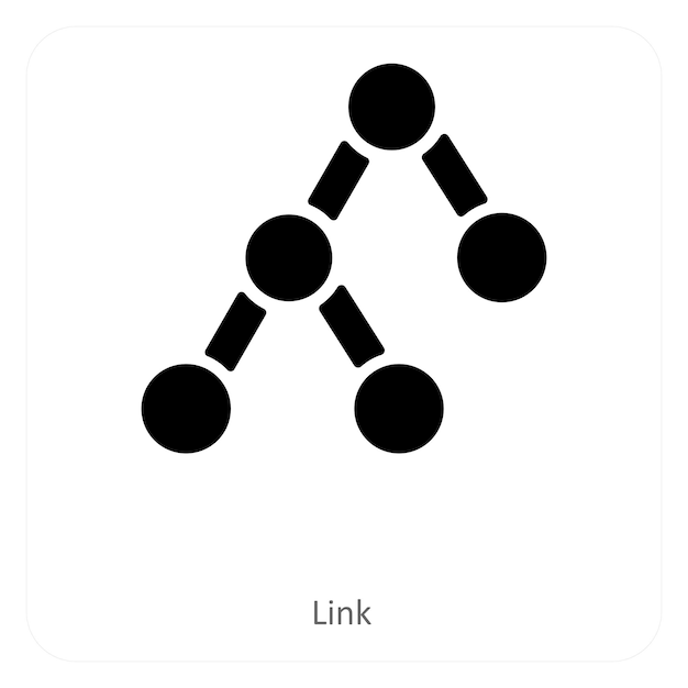 concepto de icono de enlace y conexión