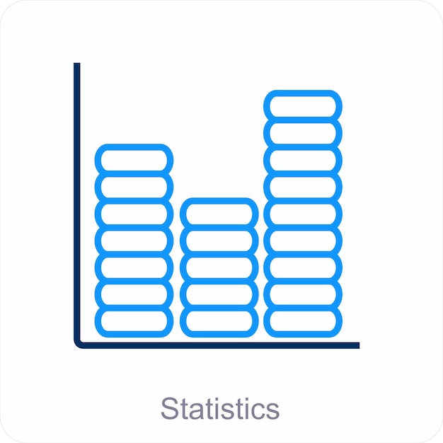 concepto de icono de estadísticas y diagramas
