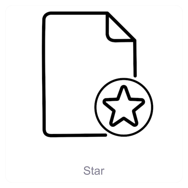 concepto de icono de estrella