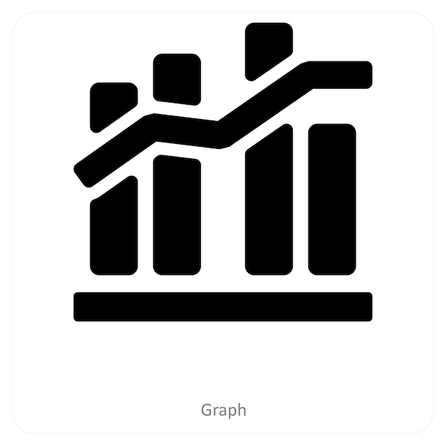 Concepto de icono de gráfico y diagrama