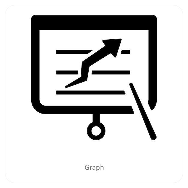 Concepto de icono de gráfico y diagrama
