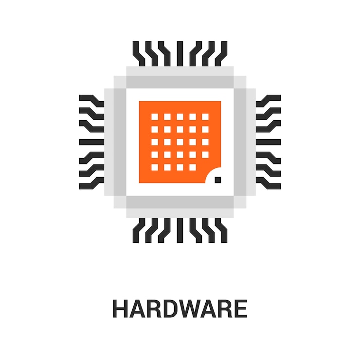Vector concepto de icono de hardware