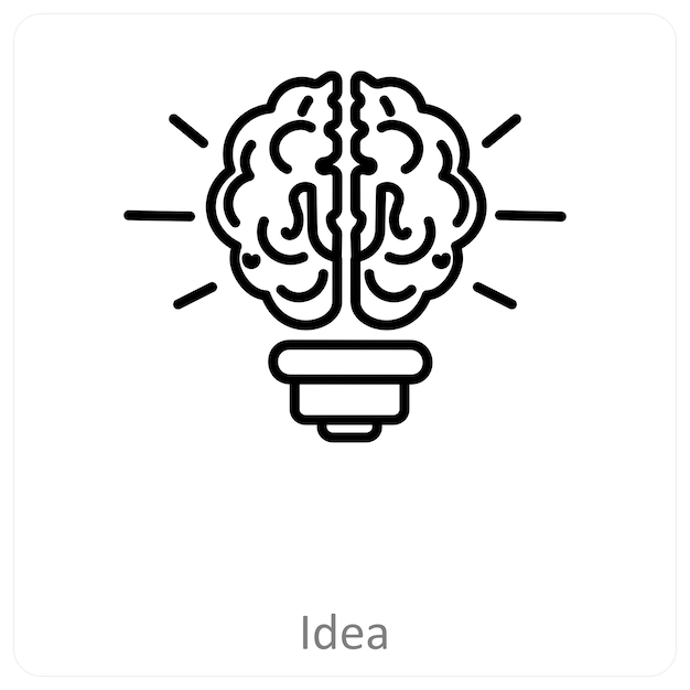 Concepto de icono de idea e innovación