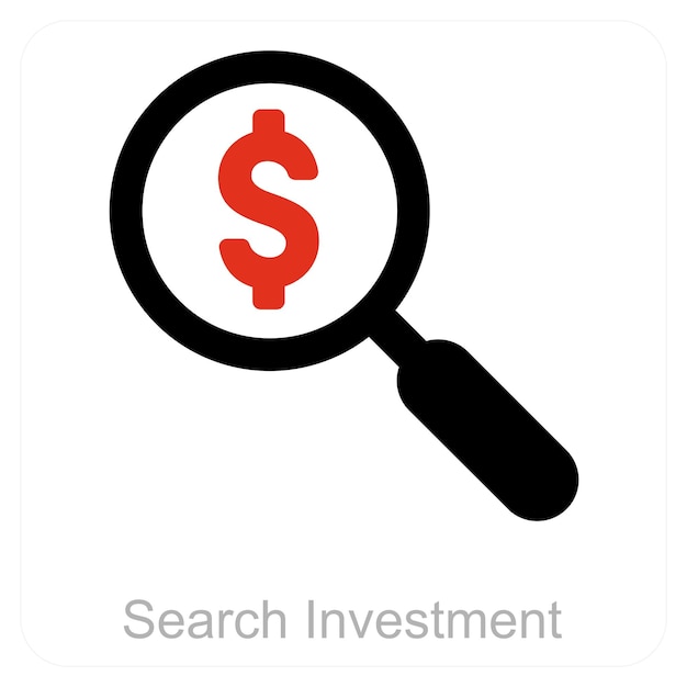 Concepto de icono de inversión y negocio