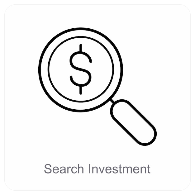 Concepto de icono de inversión y negocio