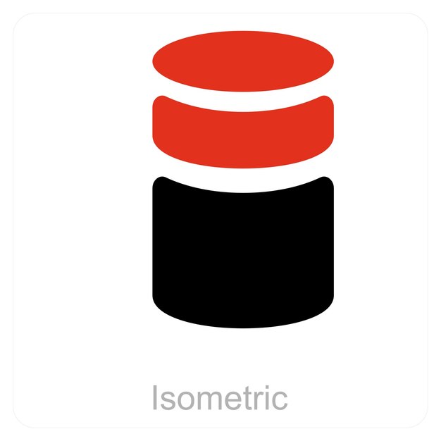 Concepto de icono isométrico y de diagrama