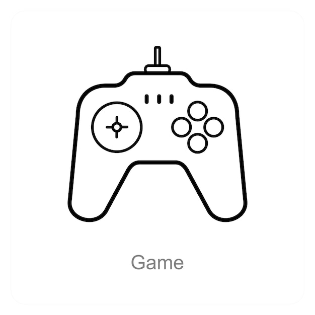 Concepto de icono de juego