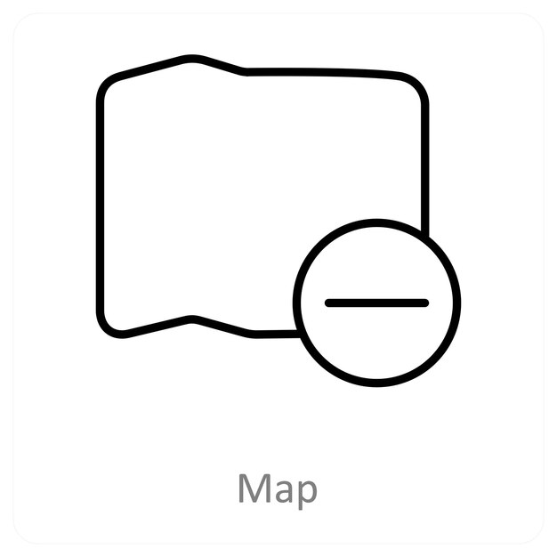 Concepto de icono de mapa