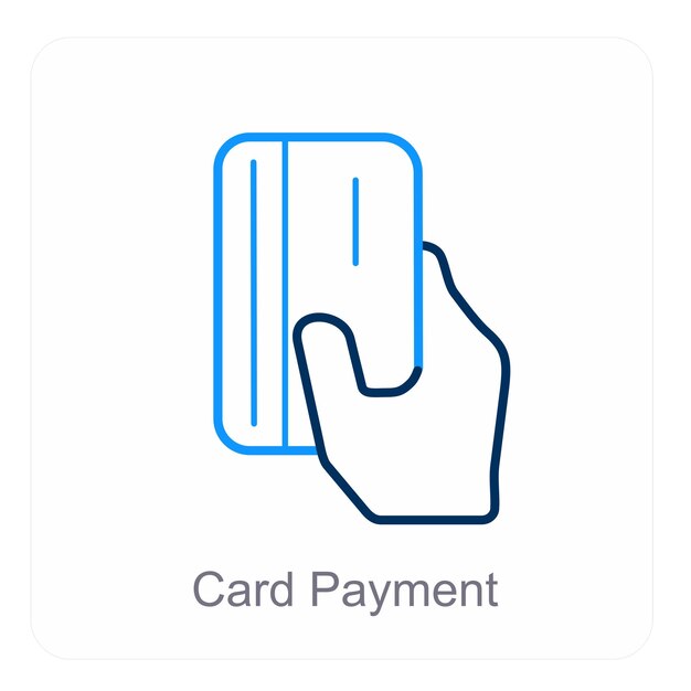 Concepto de icono de pago y salida del carrito