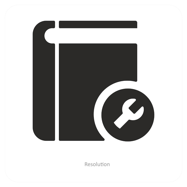 concepto de icono de resolución y atención al cliente