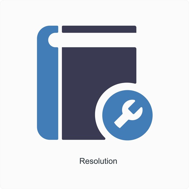 concepto de icono de resolución y atención al cliente