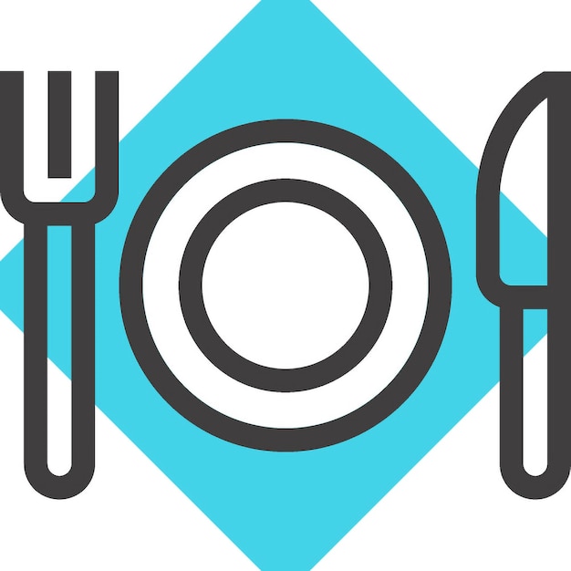 concepto de icono de restaurante