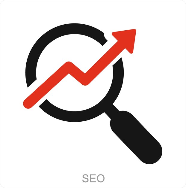 concepto de icono de SEO y búsqueda