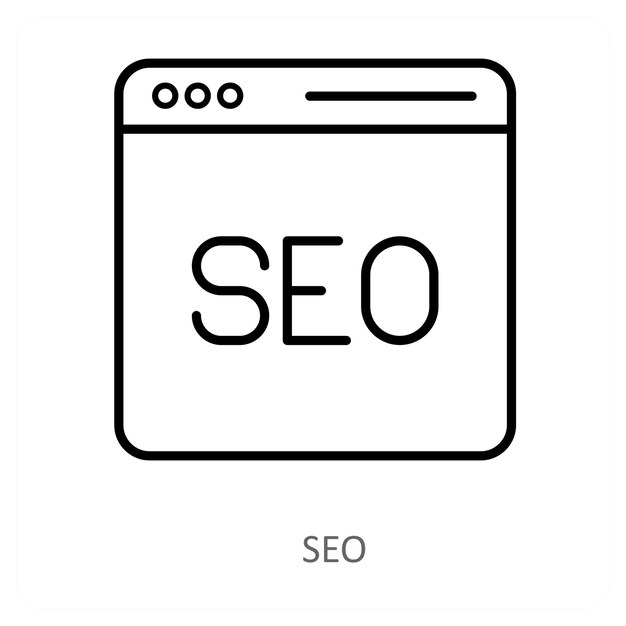 Concepto de icono de SEO