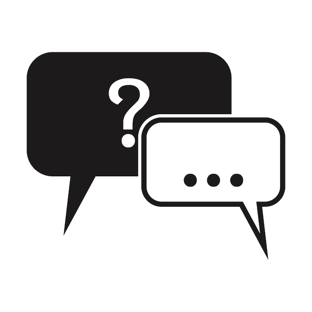 Concepto de icono de soporte y servicio de chat en blanco