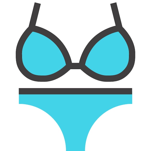 concepto de icono de traje de baño
