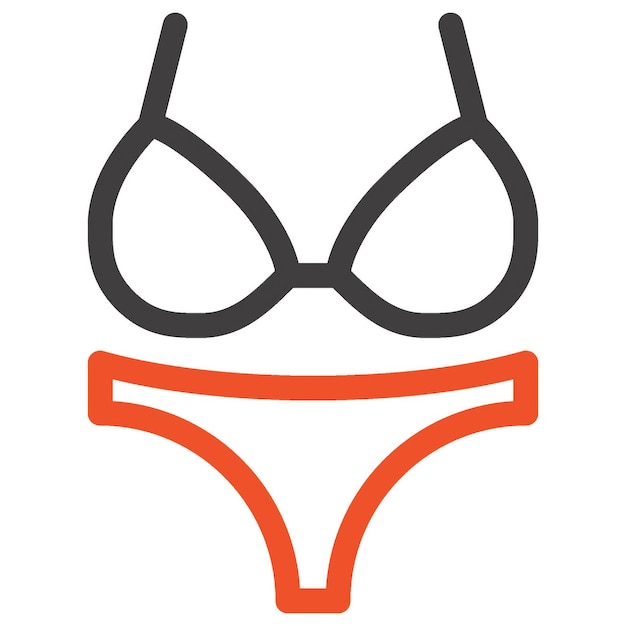 concepto de icono de traje de baño