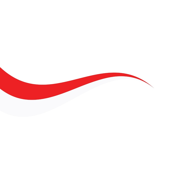 Vector concepto de icono de vector de bandera indonesia