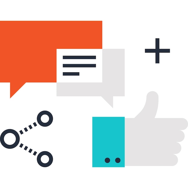 concepto de icono de web plana de la campaña social