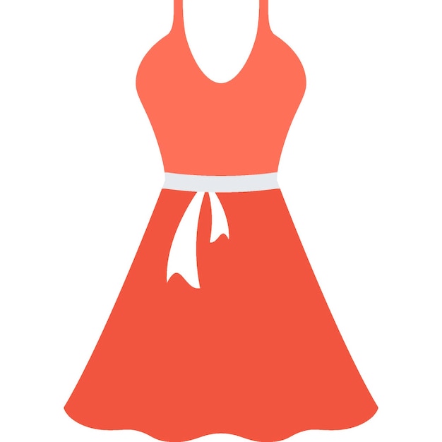 El concepto de icono de la web plana de la ropa