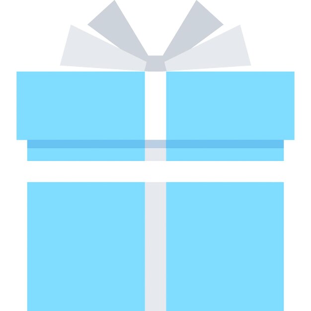 concepto de icono web plano de la caja de regalos