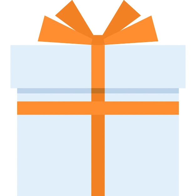 concepto de icono web plano de la caja de regalos