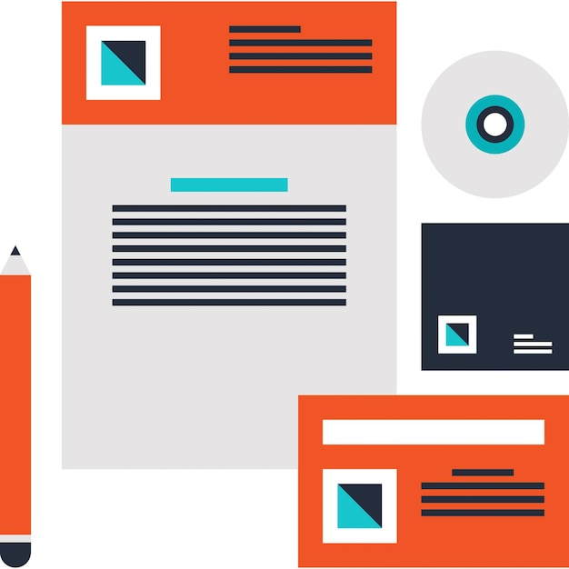 concepto de icono web plano de diseño de marca