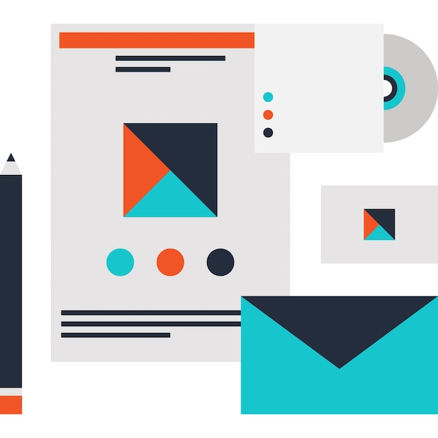 concepto de icono web plano de diseño de marca