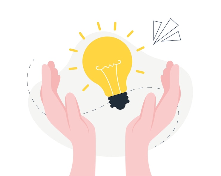 concepto de idea creativa Soluciones empresariales
