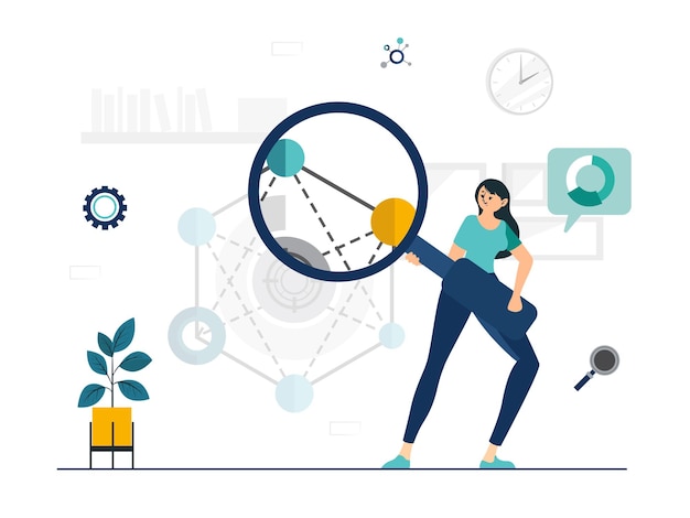 concepto de ilustración de la ciencia de datos