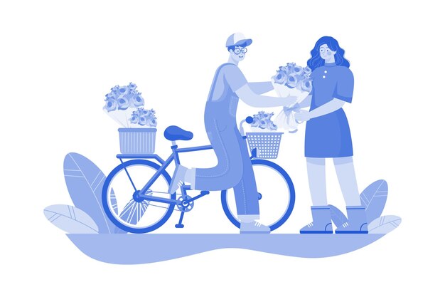 Concepto de ilustración del Día de la Mujer en fondo blanco