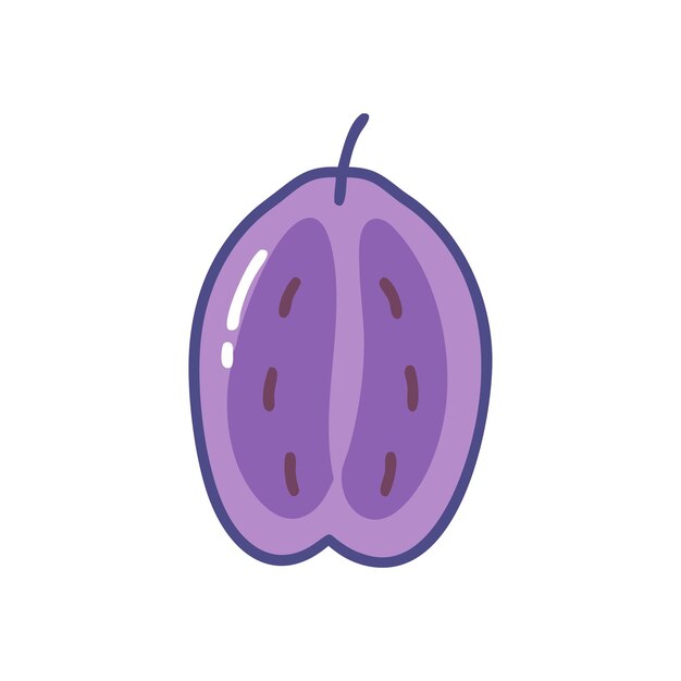 Concepto de ilustración de frutas frescas ecológicas