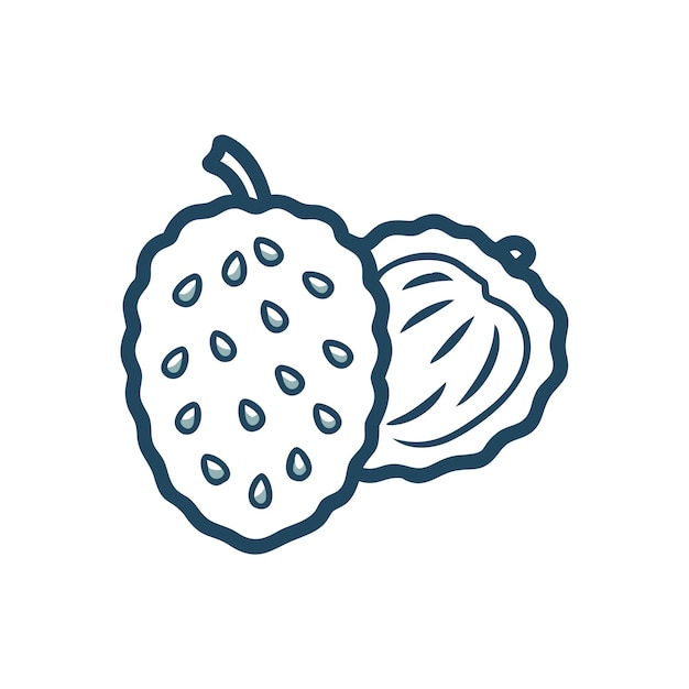 Concepto de ilustración de frutas frescas ecológicas
