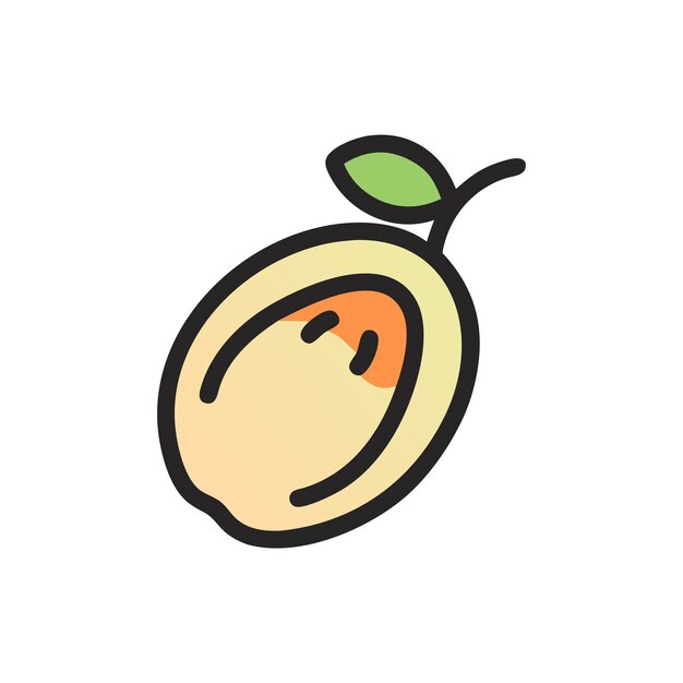 Concepto de ilustración de frutas frescas ecológicas