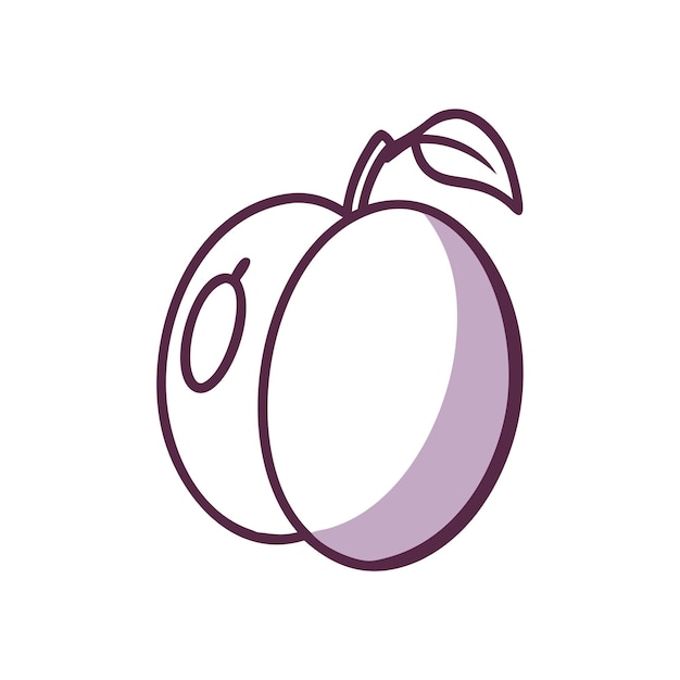 Concepto de ilustración de frutas frescas ecológicas