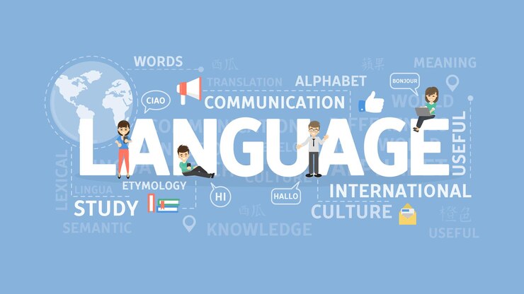 Vector concepto de ilustración de idioma idea de aprendizaje de idiomas extranjeros y comunicación
