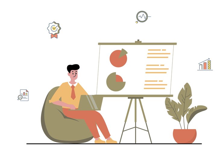Concepto de ilustración de información de datos