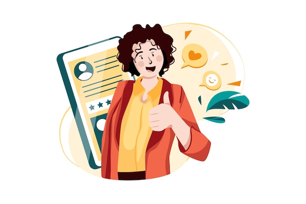 Concepto de ilustración de lealtad del cliente