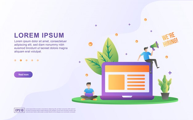 Concepto de ilustración de marketing digital con carácter de personas