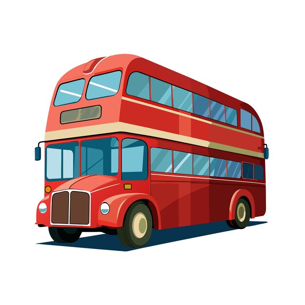 Concepto de ilustración realista del vector de bus
