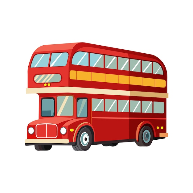Concepto de ilustración realista del vector de bus