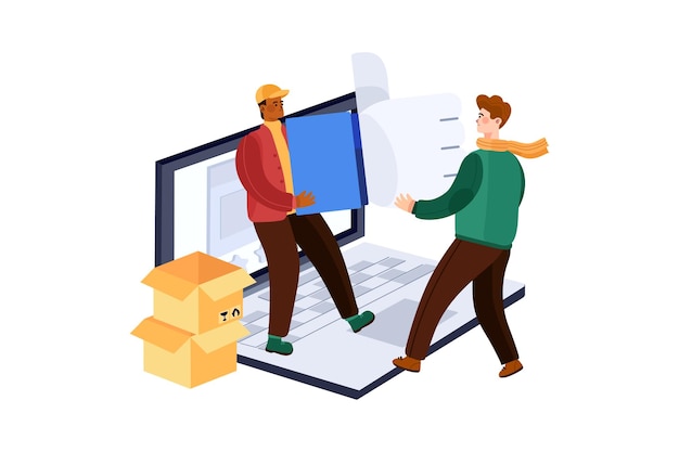 Concepto de ilustración de revisión de cliente