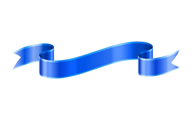 Concepto de ilustración vectorial de cinta azul aislada sobre fondo blanco