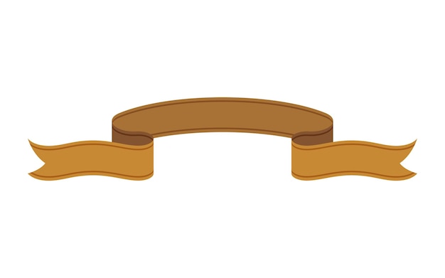 Concepto de ilustración vectorial de cinta retro vintage aislada sobre fondo blanco