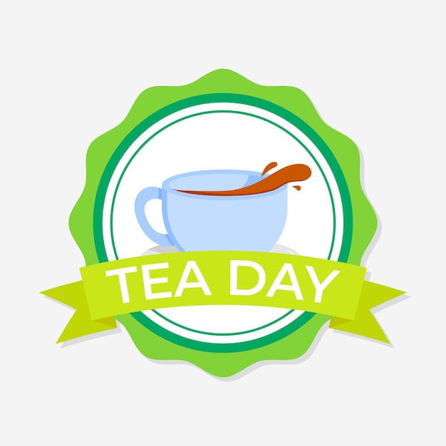 Concepto de ilustración vectorial del Día Internacional del Té