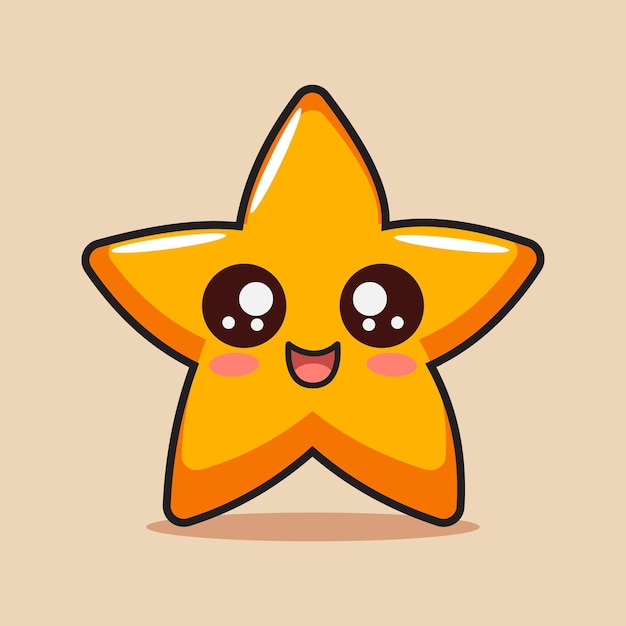 Concepto de ilustración vectorial de dibujos animados de estrellas