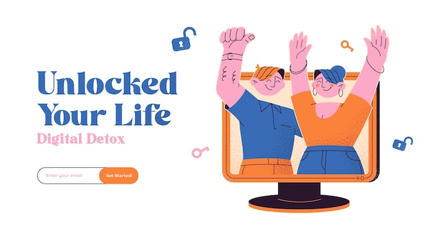 Concepto de ilustración vectorial de diseño de páginas web para el desarrollo de sitios web y sitios web móviles Vida real