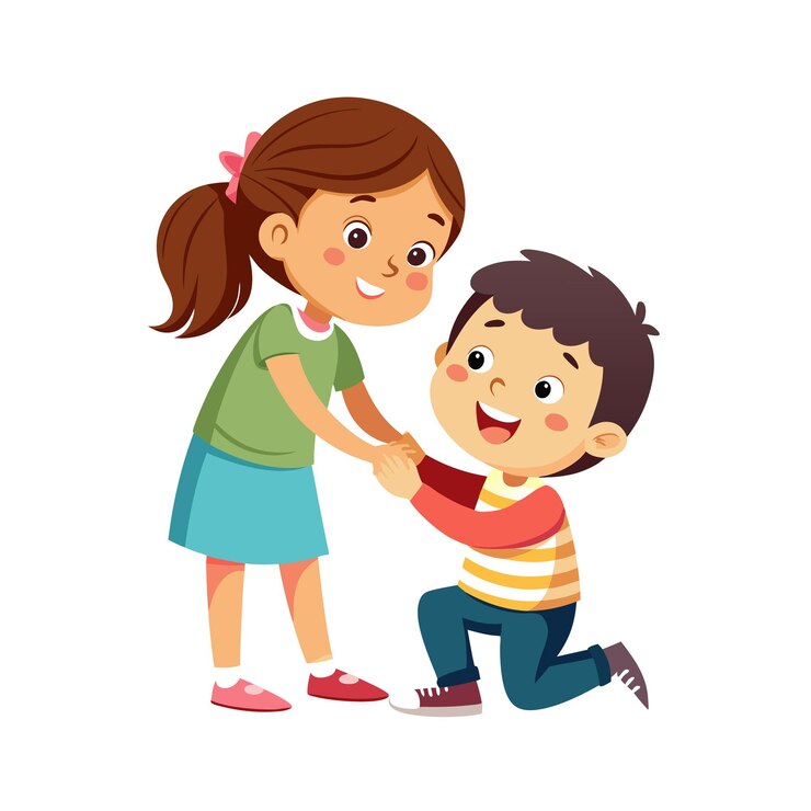Vector el concepto de ilustración vectorial de los momentos de los niños
