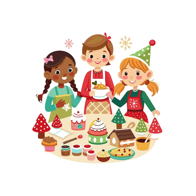 El concepto de ilustración vectorial de los momentos de los niños